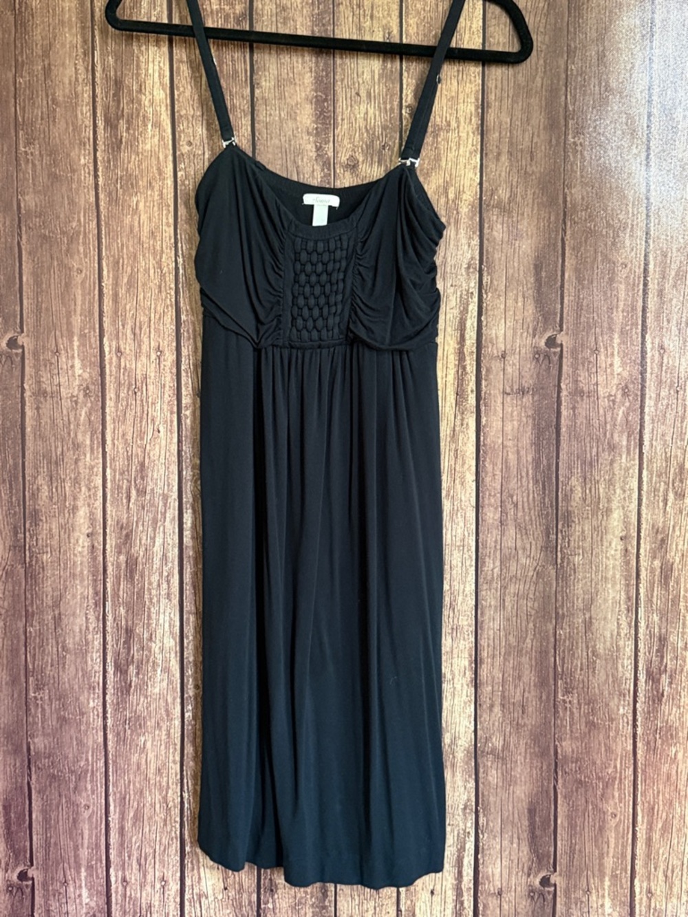 Black Women's Smocked Empire Waist Dress